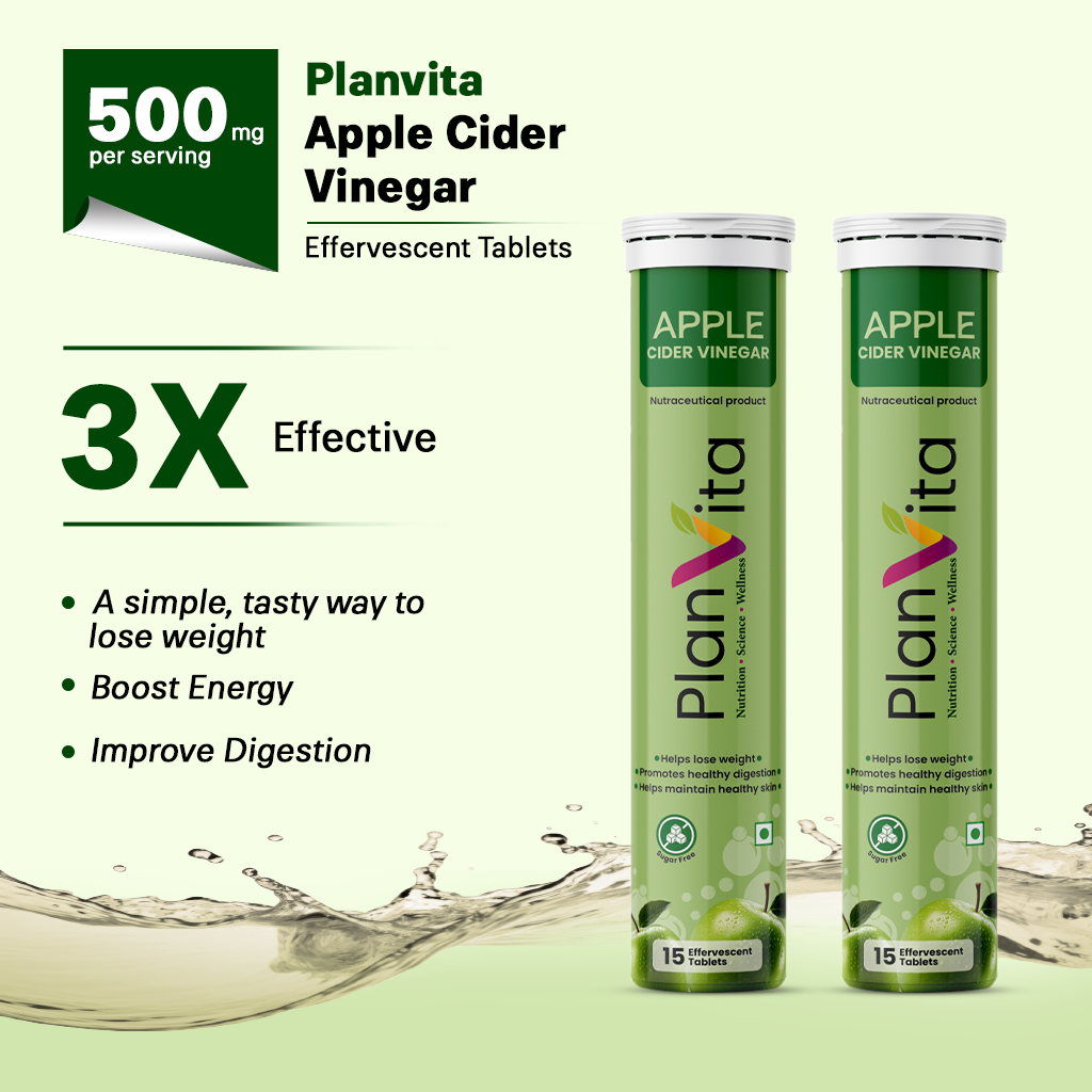 PlanVita Apple Cider Vinegar Effervescent Tablets