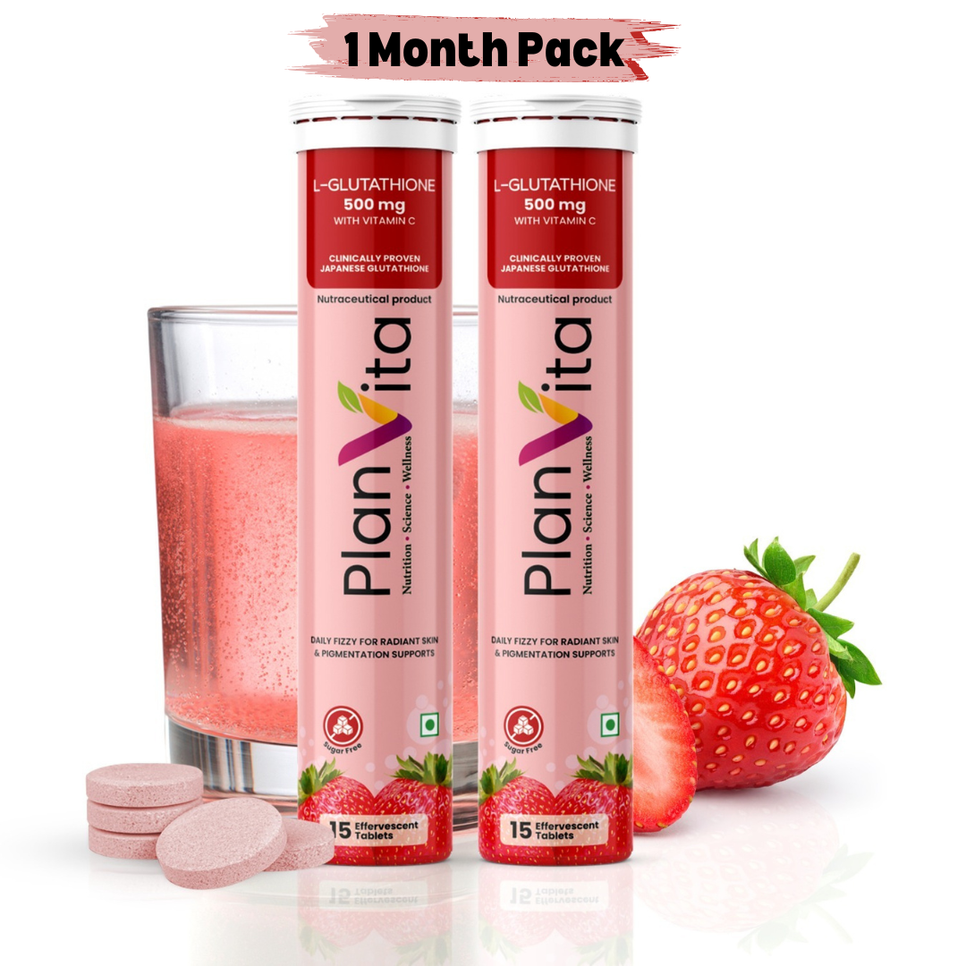 Japanese L Glutathione & Vitamin C for Brighter Skin | 30 effervescent tablets