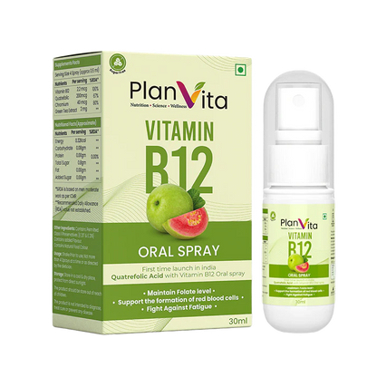India's First Plnavita Vitamin B12 Spray With Quatrefolic Acid (30 Days Dose)