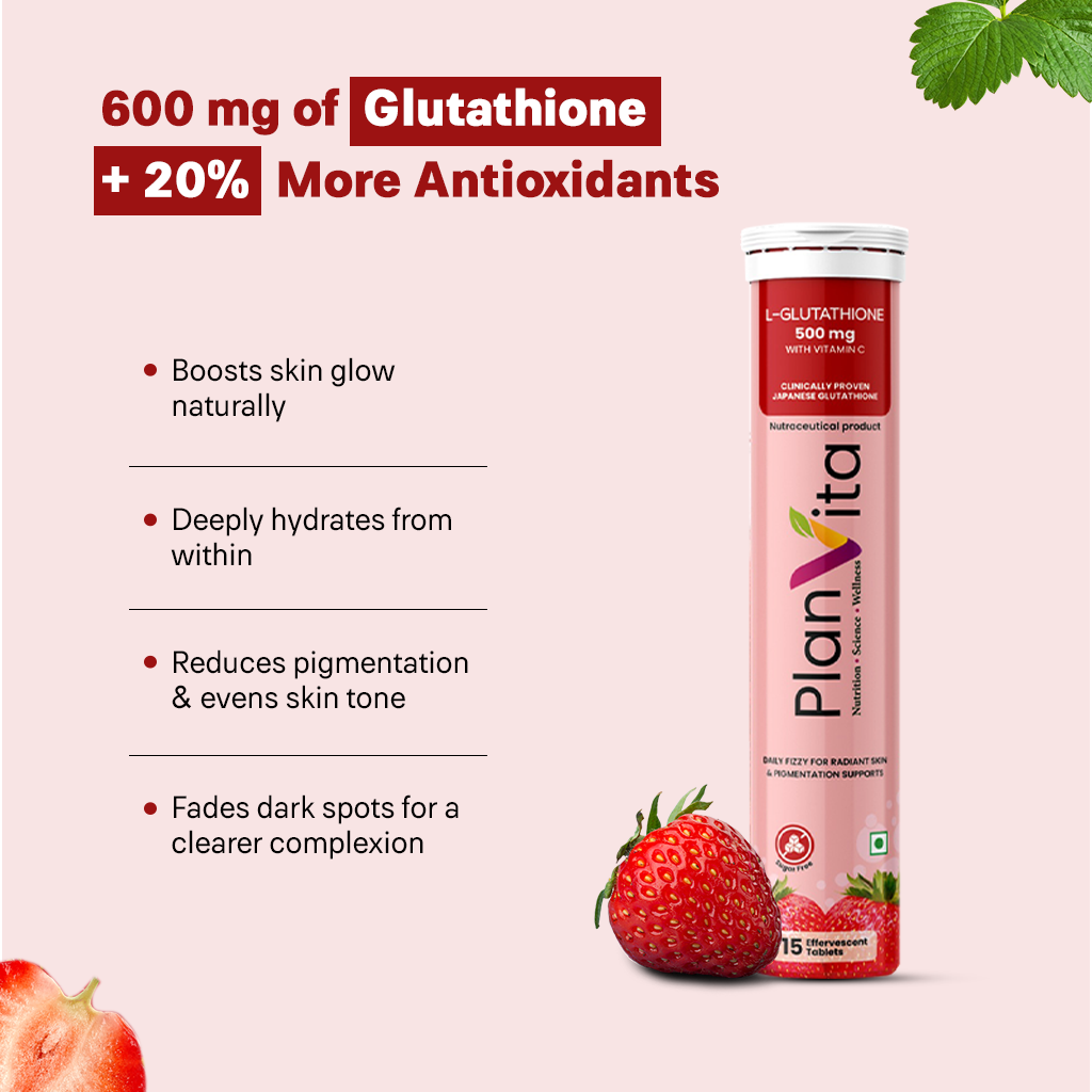 Japanese L Glutathione & Vitamin C for Brighter Skin | 30 effervescent tablets