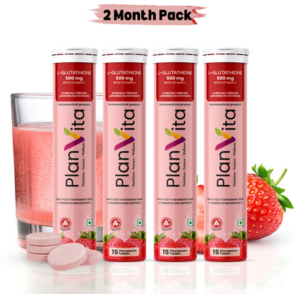 Japanese L Glutathione & Vitamin C for Brighter Skin | 30 effervescent tablets
