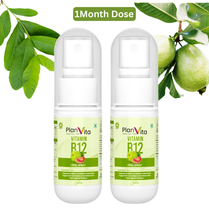 India's First Plnavita Vitamin B12 Spray With Quatrefolic Acid (30 Days Dose)